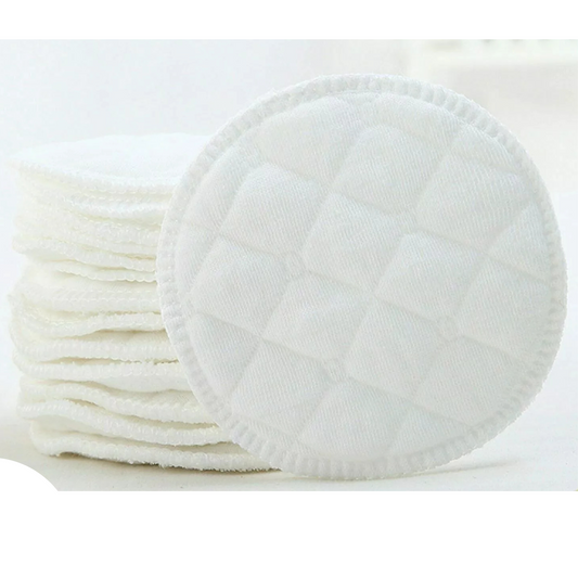 White Pads Organic Plain Washable Pads 40PCS Bamboo Reusable Breast Pad