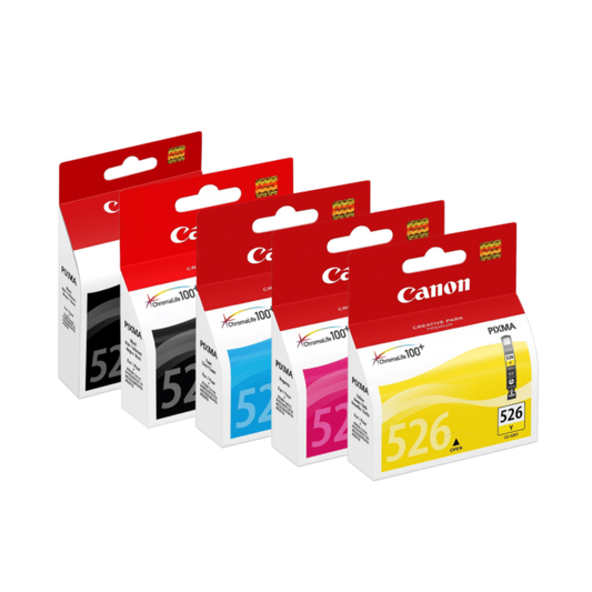 Canon PGI-525 CLI-526 Genuine Ink Cartridge Combo Value 5 Pack