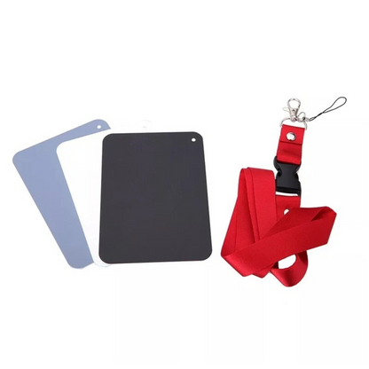 Photography Colour Correction Tools Grey White Balance Card Set