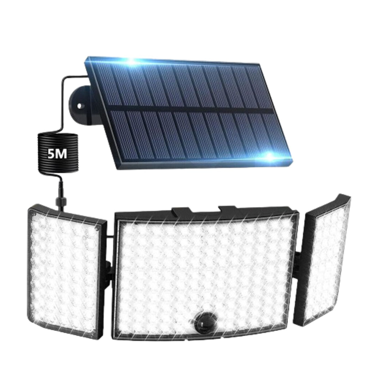 Solar Motion Sensor 234 LED Light Large Outdoor Garden Wall Security Flood Lamp