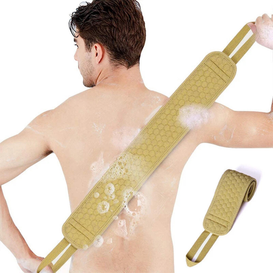 Exfoliating Back Strap Loofah Bath Shower Body Scrubber Wash Skin Cleaner