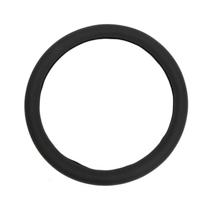 Car Steering Wheel Cover Black Silicone Grip Protector Anti-Slip Interior 1x