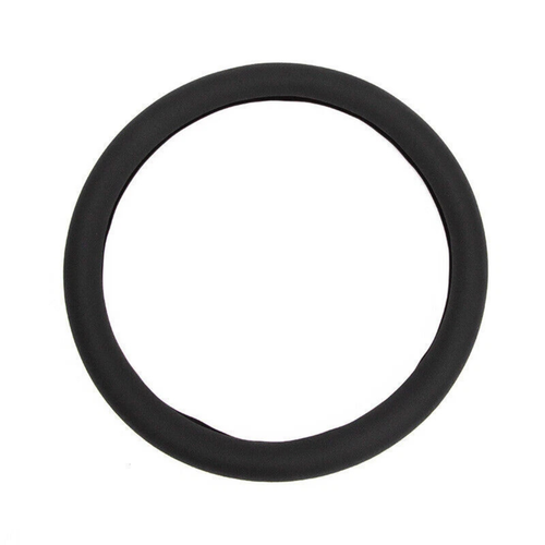 Car Steering Wheel Cover Black Silicone Grip Protector Anti-Slip Interior 1x