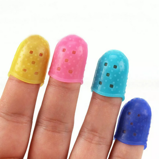 Finger Guards Guitar Piano Ukulele Fingertip 4 Sizes Silicone Colourful