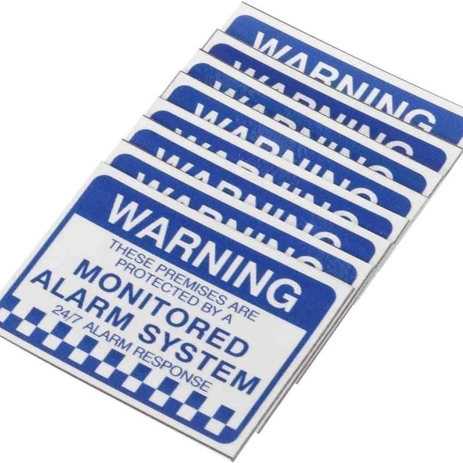 Warning Security Stickers 6x Alarm System Monitored 100mm x 80mm