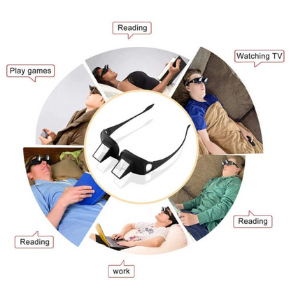 Lazy Creative Horizontal Lie Down Reading Glasses Viewer Tool