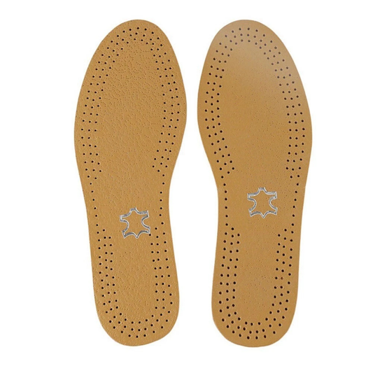 Breathable Cowhide Shoe Pads Leather Insoles Insert for Shoes Comfort 43/44