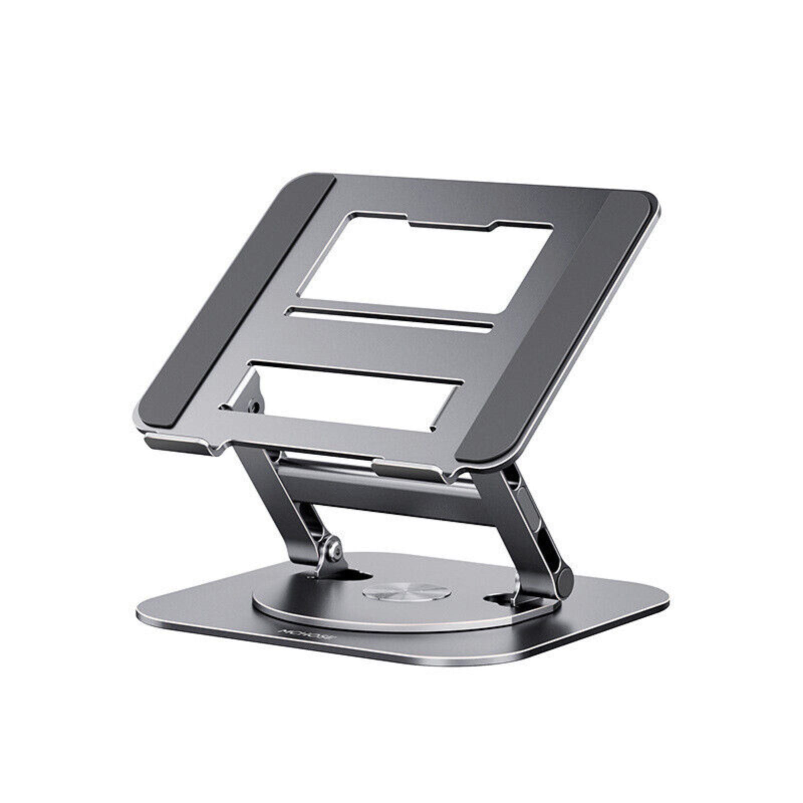 Foldable Laptop Riser 360 Rotating Ergonomic Laptop Stand for Desk Grey