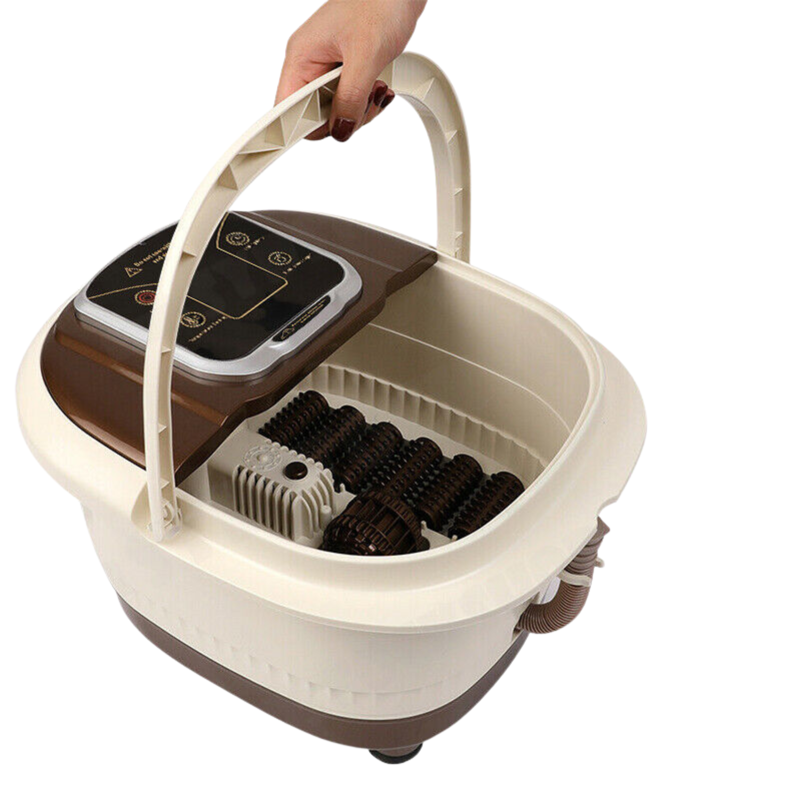Foot Spa Tub Massager Roller Bubble Footbath Electric Heat Soak Bath