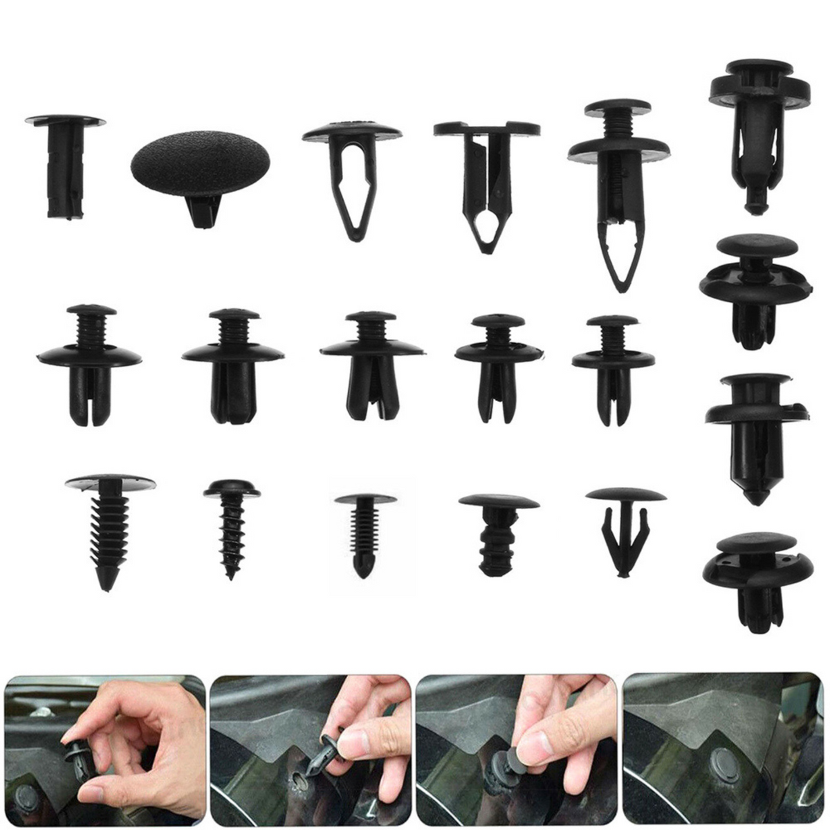 Clip Kit For Car Trim Body 625x Door Panel Plastic Rivets
