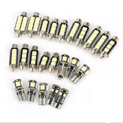23x Festoon Interior White Bulb 12v Car Led Light 5050 5smd  Auto Dome Globe