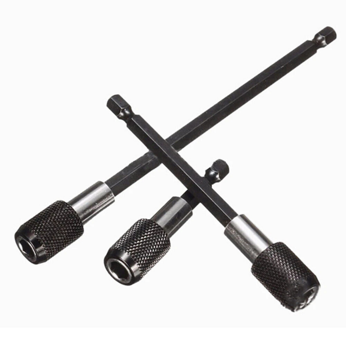 3x 1/4 Hex Shank Holder Drill Bit Set Screwdriver Kit Extension Quick Release