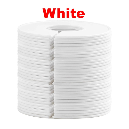 Closet Size Dividers Round Clothing Organizers Blank White Plastic Pack 20x