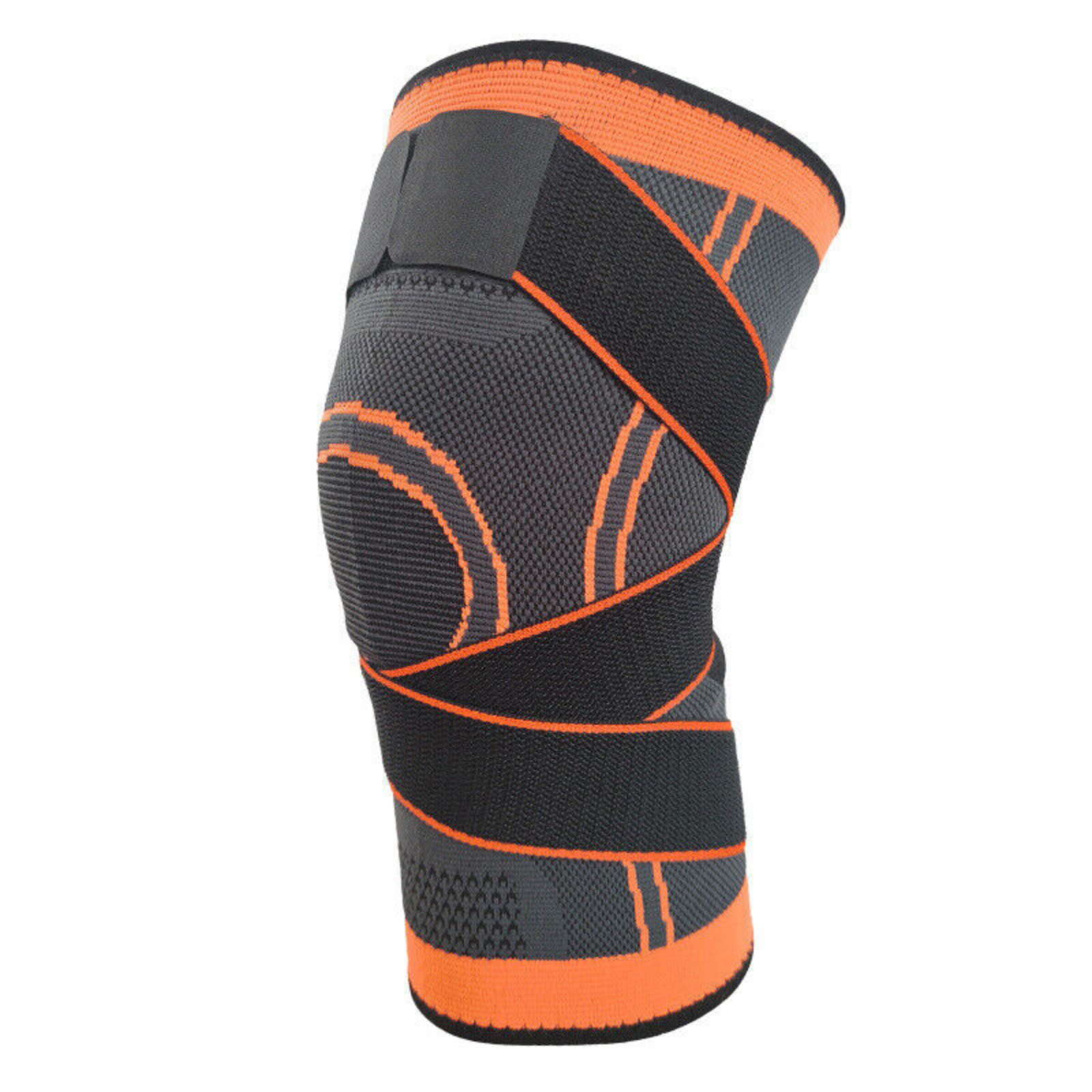 Breathable Sleeve Support 3D Weaving Knee Brace Running Jogging Sports Orange