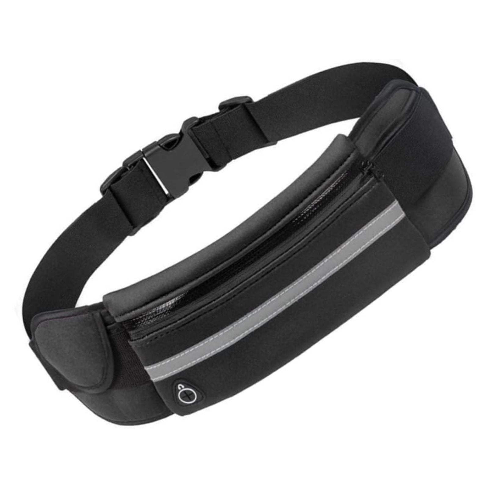 Black Fanny Pack Waist Belt Waterproof Money Wallet Zip Pouch Running Bum Bag