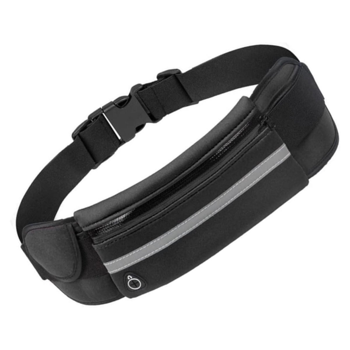 Black Fanny Pack Waist Belt Waterproof Money Wallet Zip Pouch Running Bum Bag