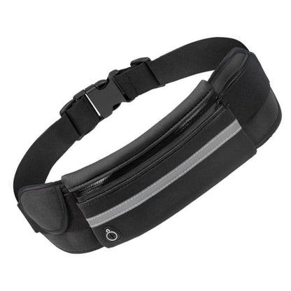 Black Fanny Pack Waist Belt Waterproof Money Wallet Zip Pouch Running Bum Bag