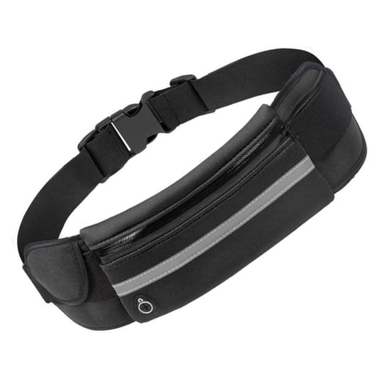 Black Fanny Pack Waist Belt Waterproof Money Wallet Zip Pouch Running Bum Bag