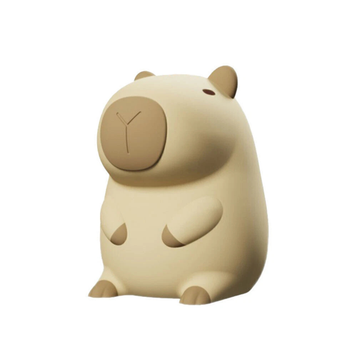 USB Rechargeable Capybara LED Night Light for Kids Cute Orange Lamp
