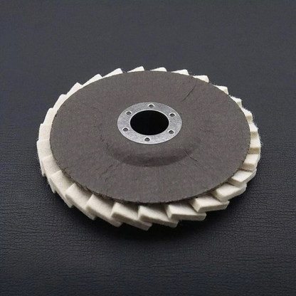 Wool Felt Flap Disc Metal Polishing Working Wheel 10x 115mm