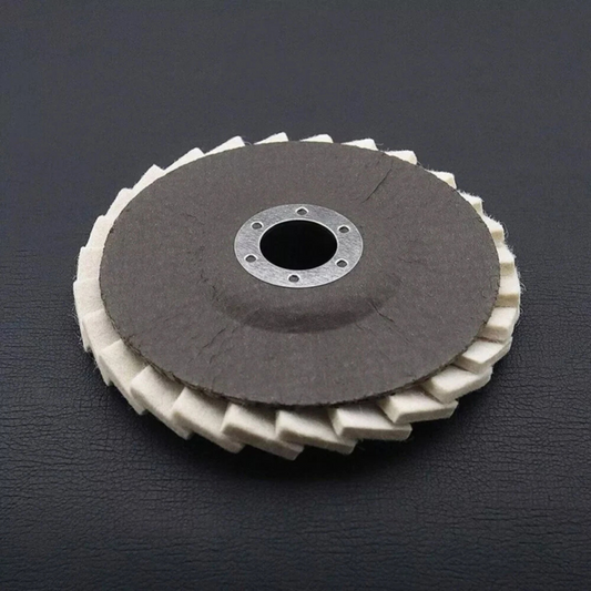Wool Felt Flap Disc Metal Polishing Working Wheel 10x 115mm
