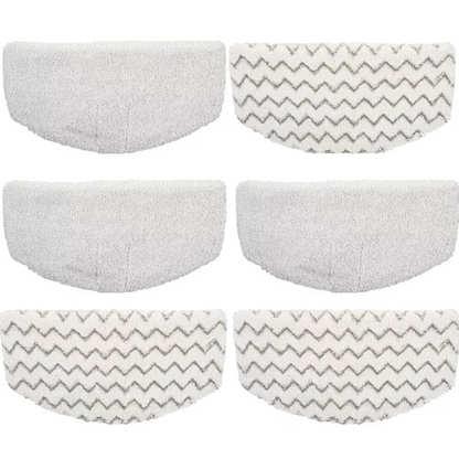 3 pack 3 Whites +3 Stripes Steam Mop 1940 1440 1544 1806 Replacement Pads