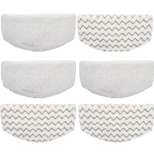3 pack 3 Whites +3 Stripes Steam Mop 1940 1440 1544 1806 Replacement Pads