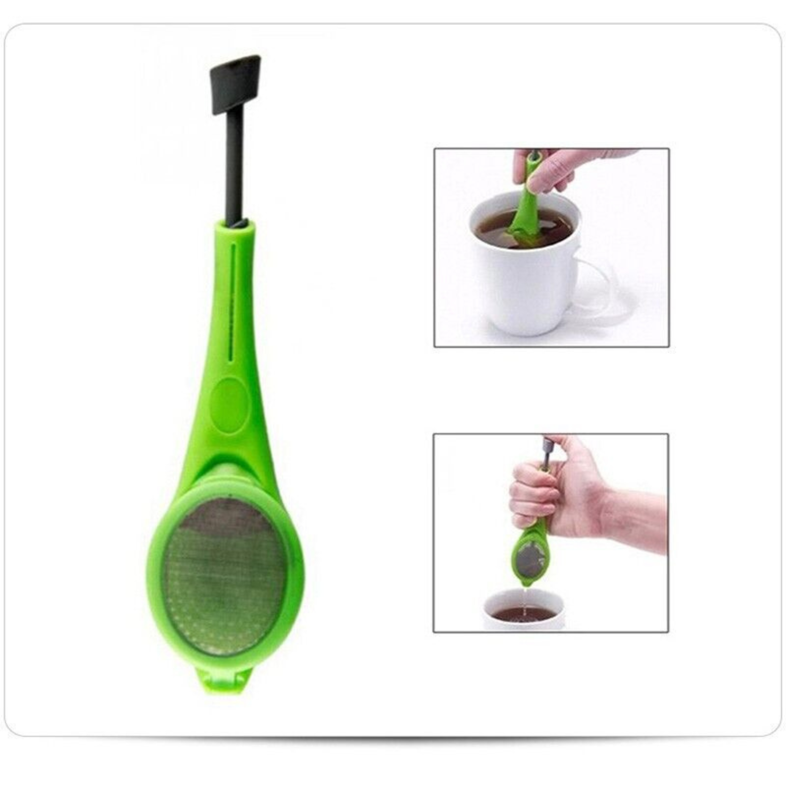 Leaf Strainer Silicone Filter Diffuser Tea Infuser Loose Tea Herbal Spice Reuse