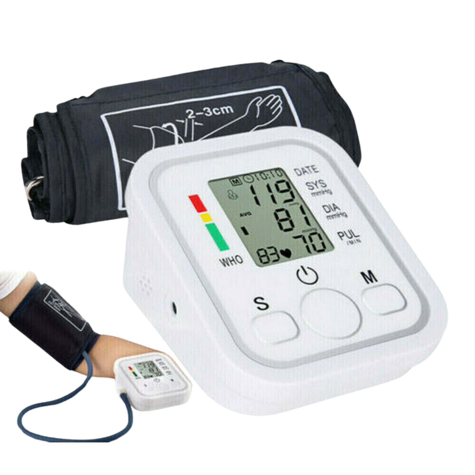 Portable Heart Rate Meter With Memory New Digital Arm Blood Pressure Monitor