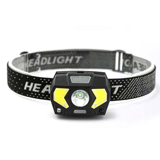 USB Rechargeable Flashlight Lamp LED Head Torch COB Camping Headlamp