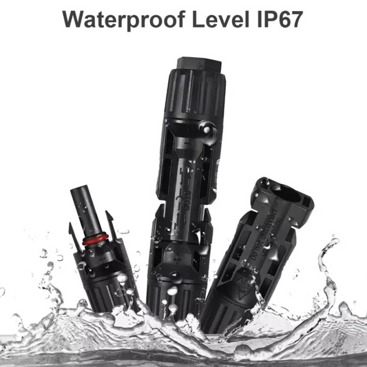 IP67 Solar Panel Connectors 5Pairs Male Female Cable Waterproof