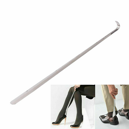 Shoe Horn Stainless Steel 58cm Long Handle New Lifter Tool