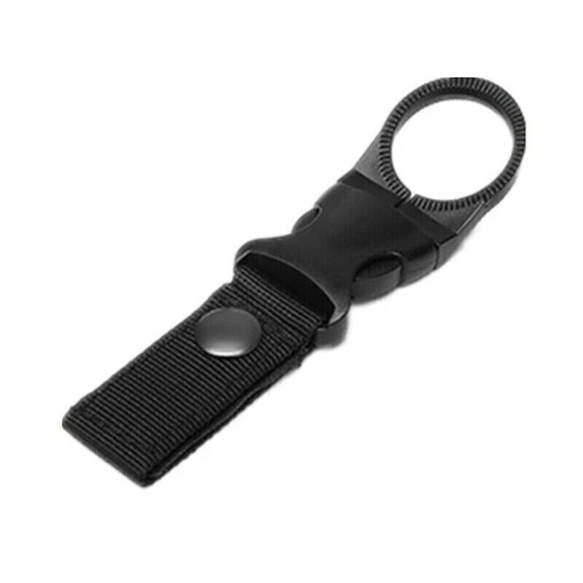 Tactical MOLLE Webbing Strap Clip Water Bottle Holder Outdoor Black Gear