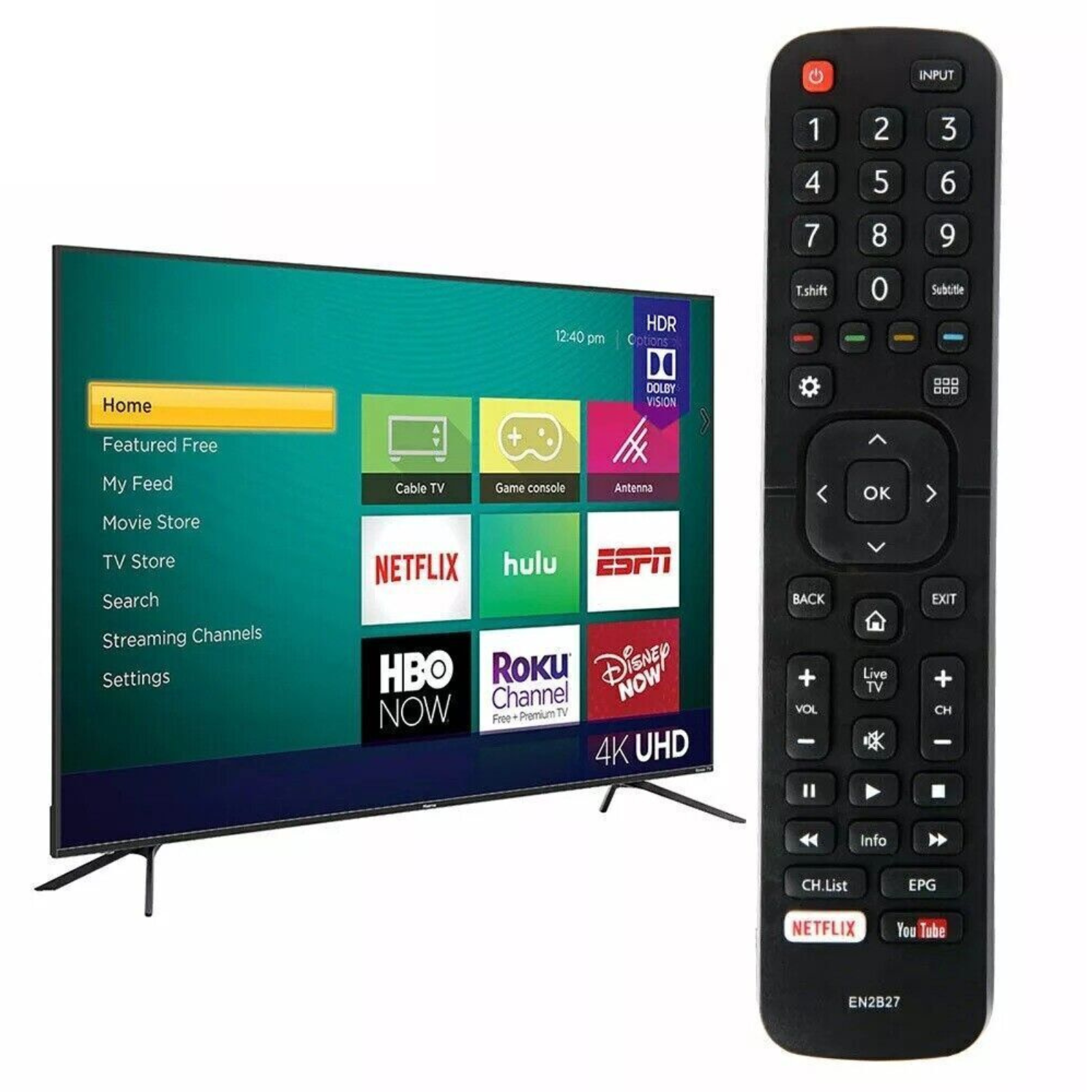 Original EN2B27 OEM EN-2B27  HISENSE TV Remote Control RC3394402/01 3139 238