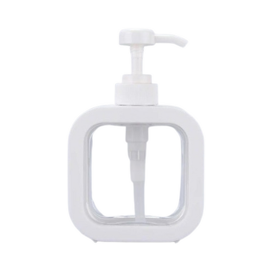 500mL Square Plastic Pump Bottle  Liquid Shampoo Soap Dispenser Hand Wash