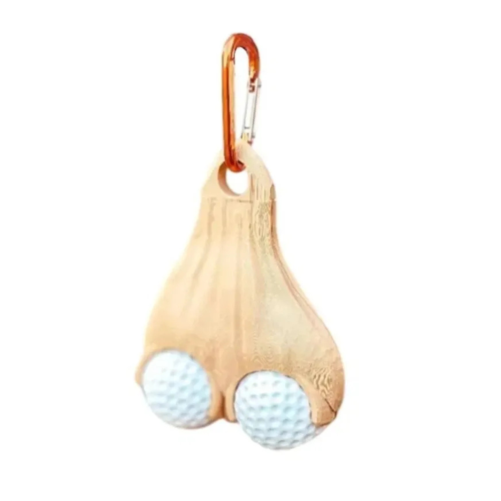 Golf Ball Carry Bag Golf Funny Accessories for Sports Light Brown