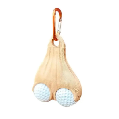 Golf Ball Carry Bag Golf Funny Accessories for Sports Light Brown