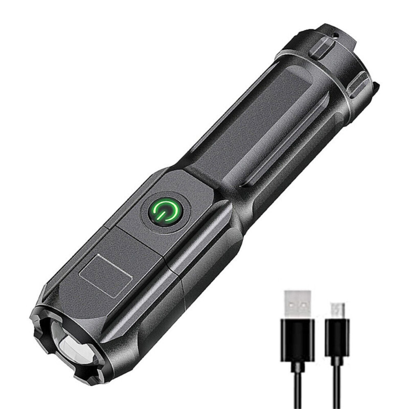 USB Rechargeable 990000LM Waterproof Tactical Flashlight CREE LED Zoomable Torch