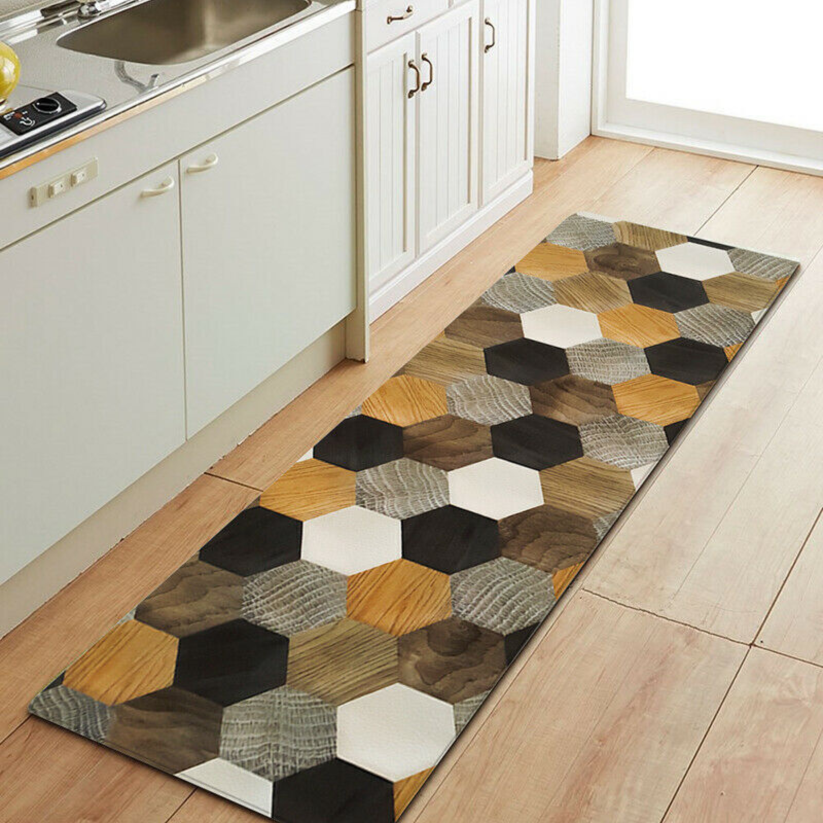 Non-Slip Home Door Floor Rug Kitchen Mat Waterproof Anti-Oil Carpet Easy Clean