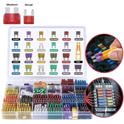 Assorted Kit Blade Set 300pcs Car Blade Fuses Assortment  Auto Truck Automotive