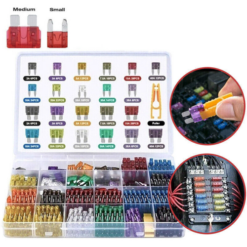Assorted Kit Blade Set 300pcs Car Blade Fuses Assortment  Auto Truck Automotive