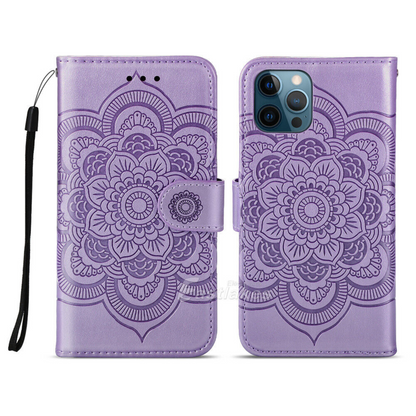 Apple iPhone 11 Leather Wallet Shockproof Case Cover  Purple