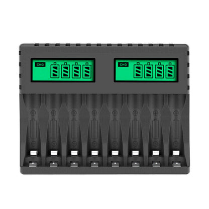Smart Battery Charger for AA/AAA LCD Display 8 Slot Rechargeable Batteries