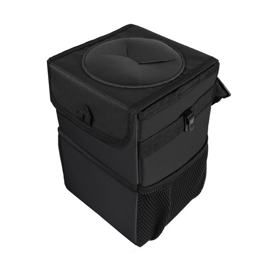 Waterproof Car Trash Can with Lid Bin Waste Basket Durable for Vehicle Use