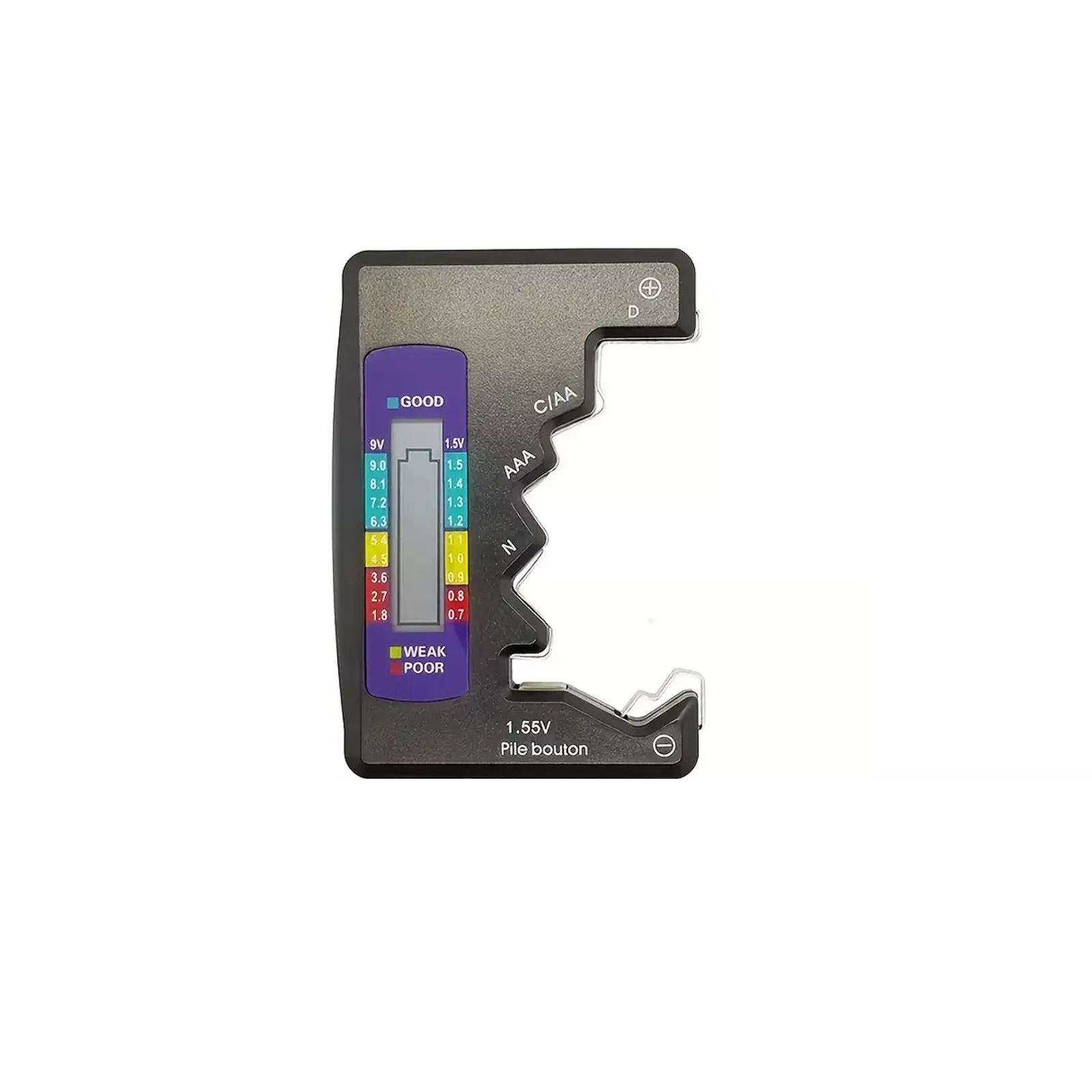 Battery Tester Checker Universal LCD Digital C D N AA AAA 9V 1.5V Button Cell