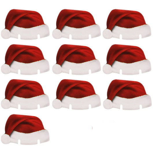 Party Drink Decoration Covers Christmas Hats Champagne Wine Glass Caps