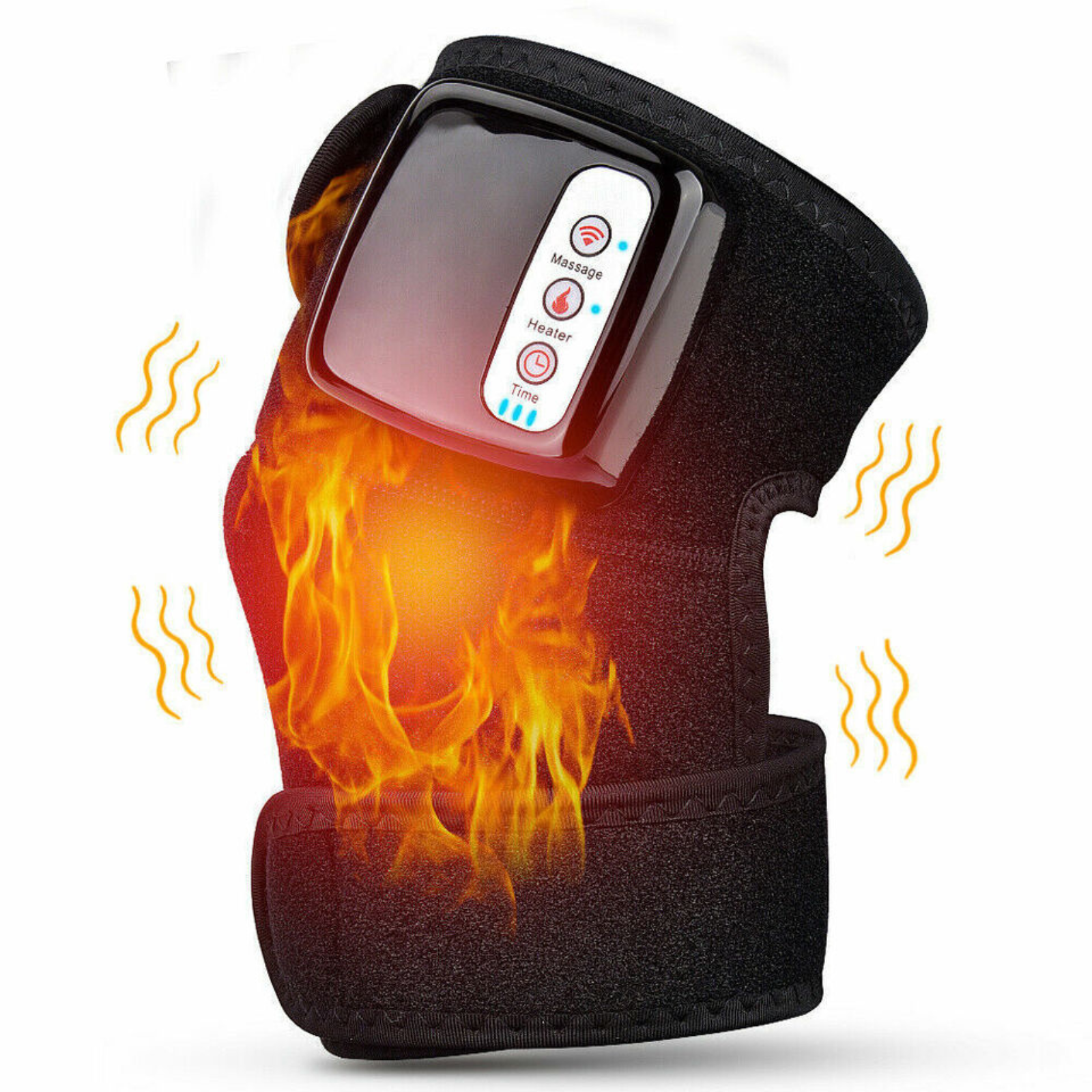 Pain Relief Joint Heating Pad Wrap Vibration Electric Heated Knee Massager