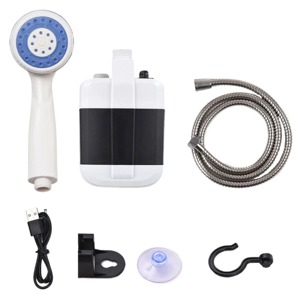 Portable Camping Shower USB Rechargeable Mobile Outdoor Water Pump System