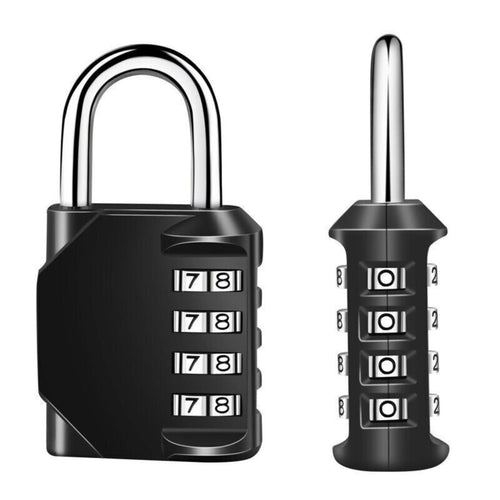 Outdoor Waterproof Padlock Gate Locker Hasp Combination Lock 4 Digit