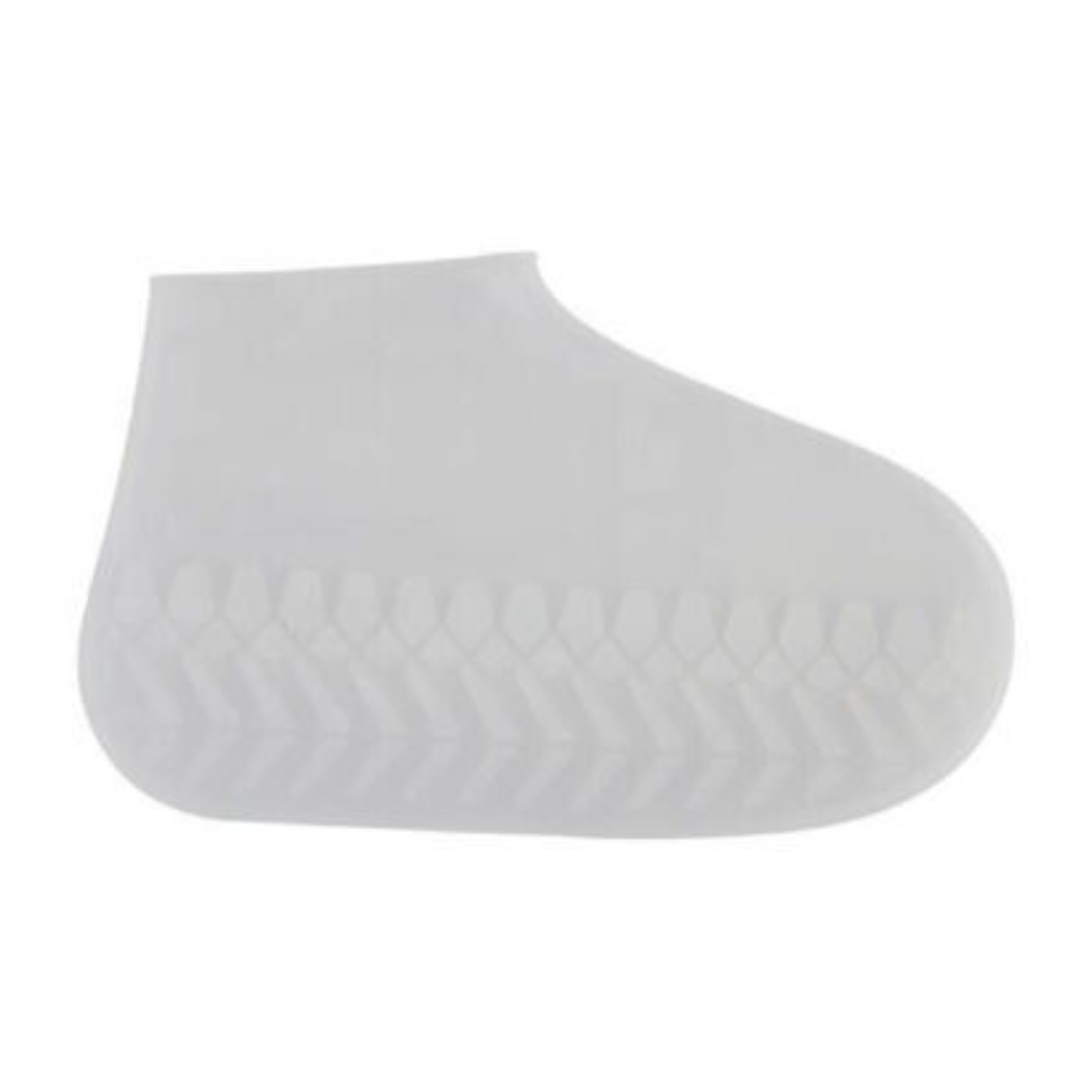 RUBBER Foot Medium Non Slip Rain Water SHOE COVER WATERPROOF Silicone White
